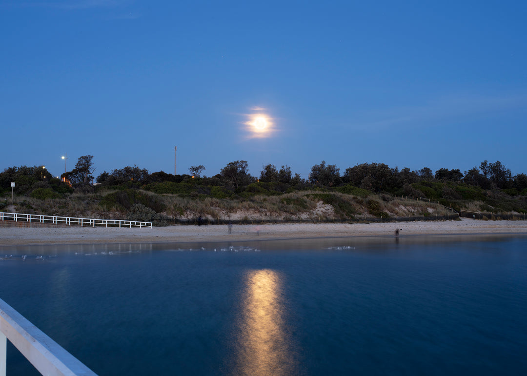 Peninsula Moonrise Print | Original Art Print By Rory Fink image only