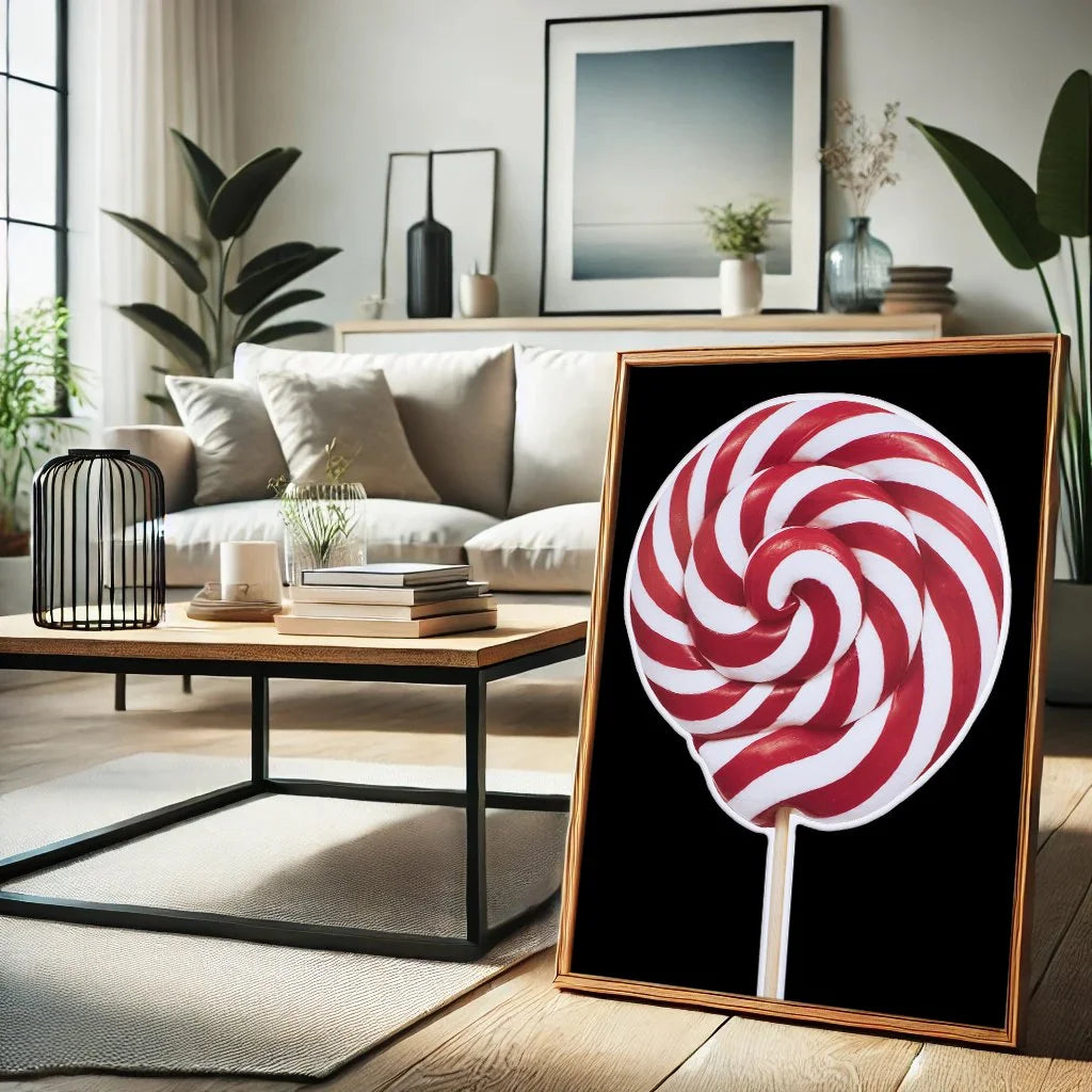 Red and White Lollipop - Limited Edition - Archival Print