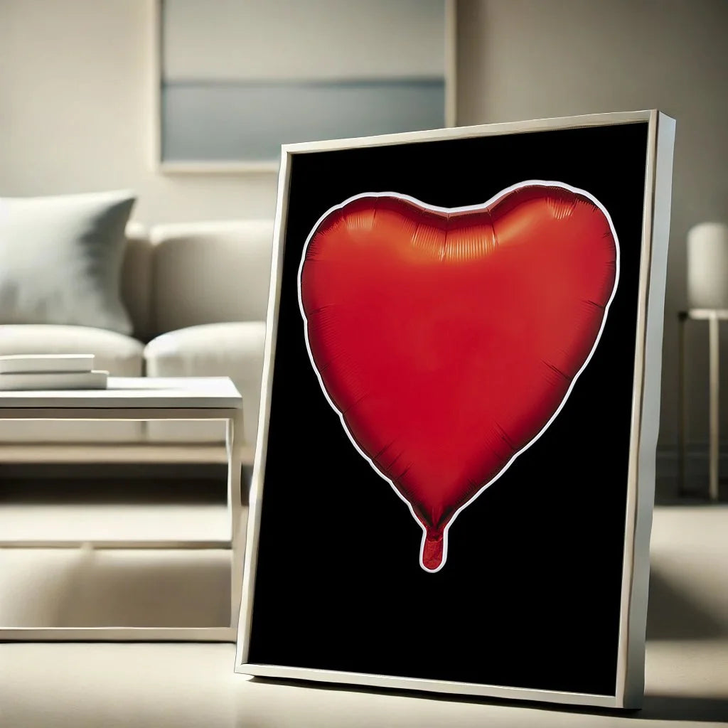 Red Balloon Heart - Limited Edition - Archival Print