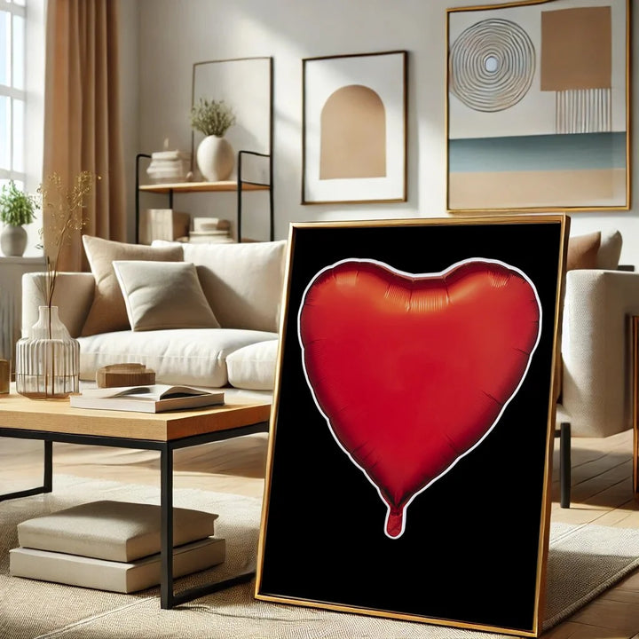 Red Balloon Heart - Limited Edition - Archival Print