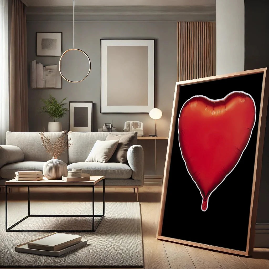 Red Balloon Heart - Limited Edition - Archival Print