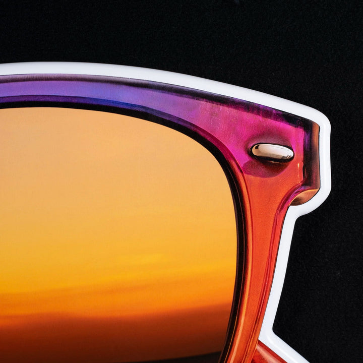 Sunglass Reflecting Sunset Wall Sculpture – Limited Edition Photographic Art by Rory Fink