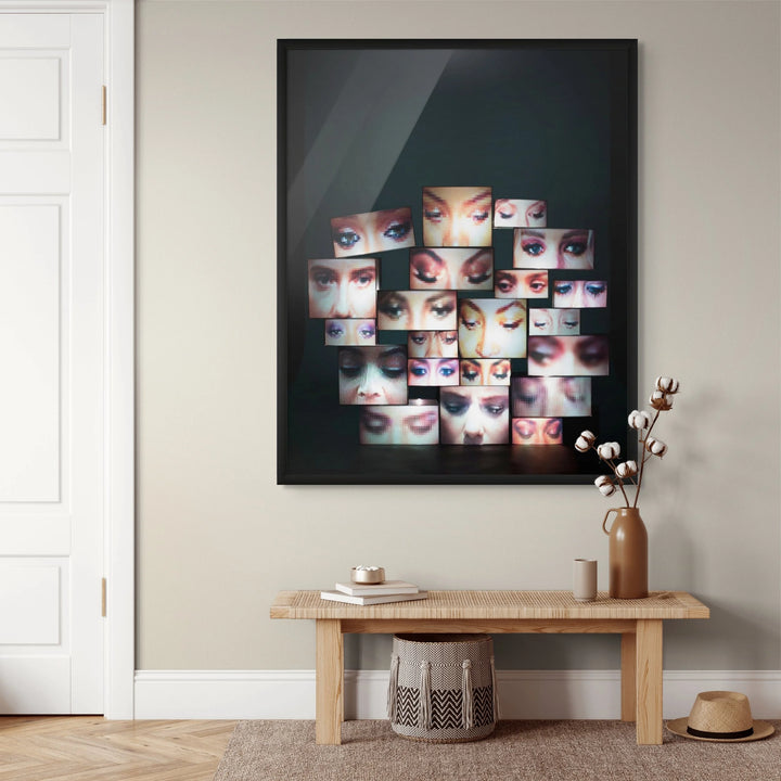 21 Celebrities Looking Down - Print | Original Art Print By Rory Fink