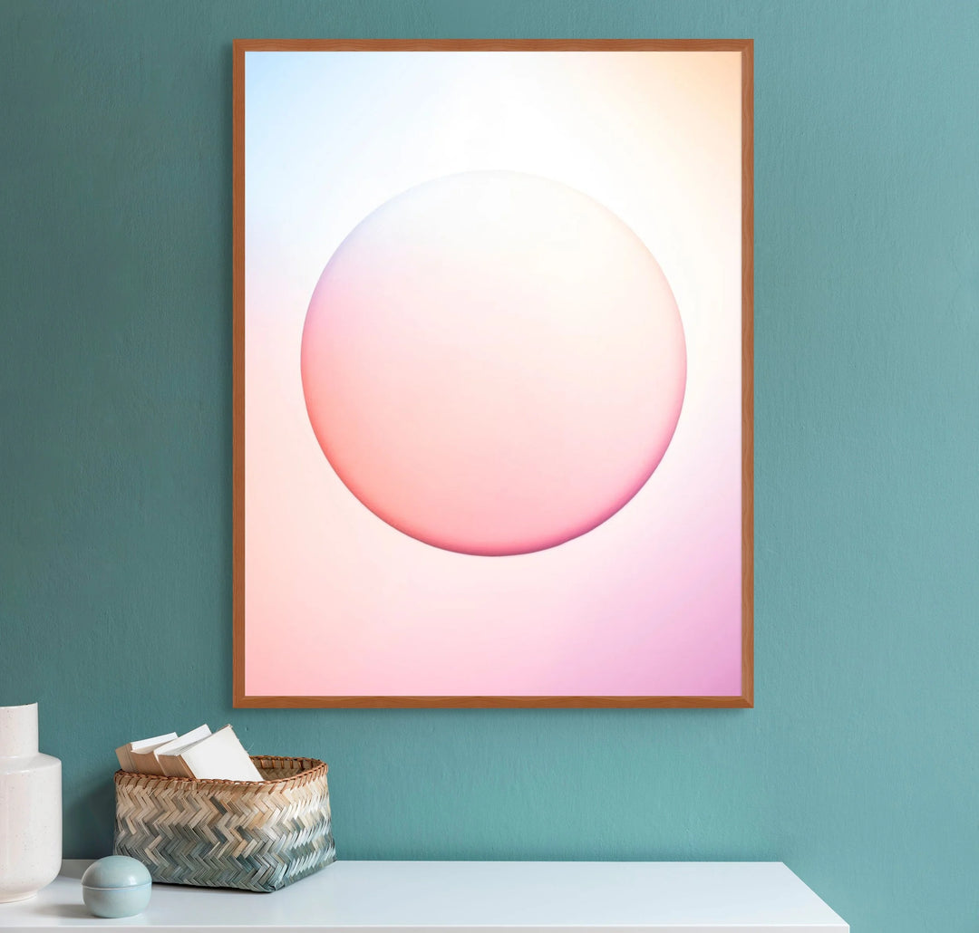 Rainbow Sphere Print | Original Art Print By Rory Fink