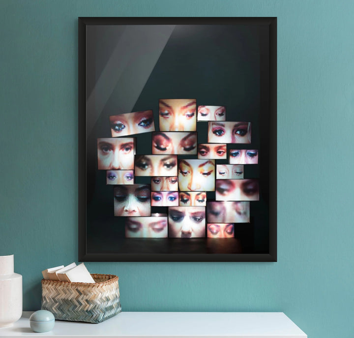 21 Celebrities Looking Down - Print | Original Art Print By Rory Fink
